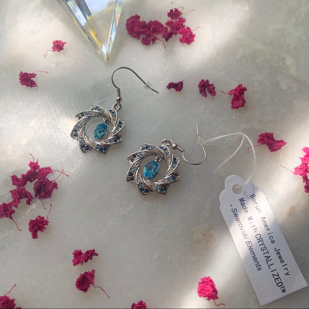 Boutique Blue & Silver Everyday Earrings